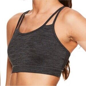 Gaiam Sports Bra Medium-Impact Yoga Size Small Color Space Grey